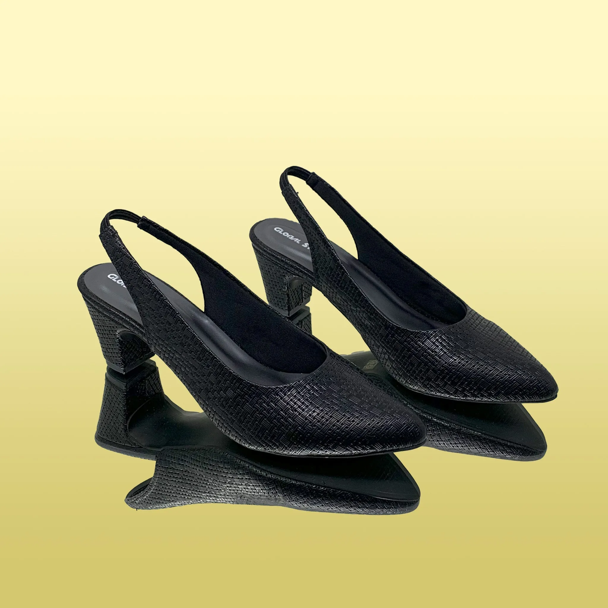 Black Slingback Heels