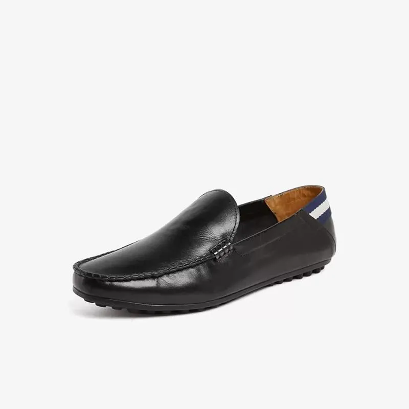 Cowhide Slip-On Round Toe Loafer