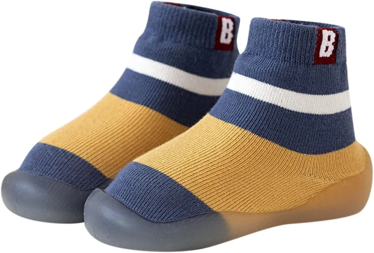 EnJoCho Children Flats Sandals Summer And Autumn Comfortable Infant Toddler Shoes Stripes Colorblock Children Mesh Shoes