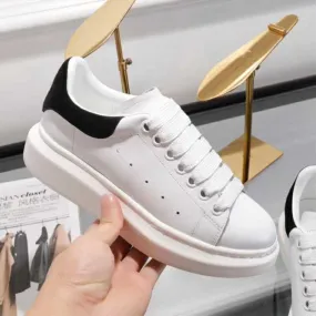 Fashion Designer Luxury Breathble Shoes Lop Top White Platform Shoes Women Real Leather Women Lace Up Casual Shoes Brand Sneaker