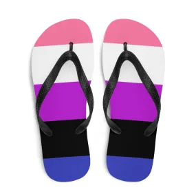 Genderfluid Pride Flip-Flops