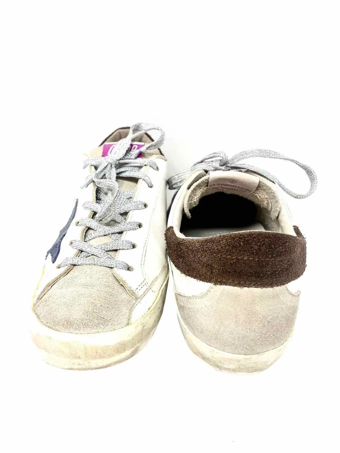 Golden Goose Superstar Women's White Distressed 40/10 Sneakers