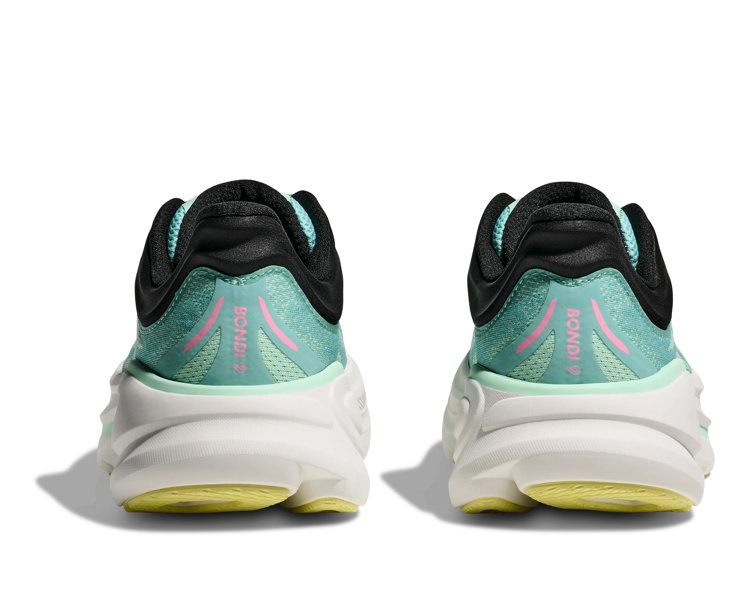 Hoka Women's Bondi 9 Running Shoes- Blue/Mint