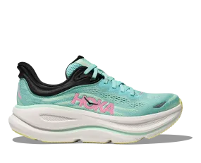 Hoka Women's Bondi 9 Running Shoes- Blue/Mint