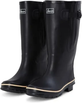 Jileon Extra Wide Calf Rain Boots - Ideal for Wide Feet, Ankles & Calves - Fit 16 to 23 Calves - Durable & Waterproof