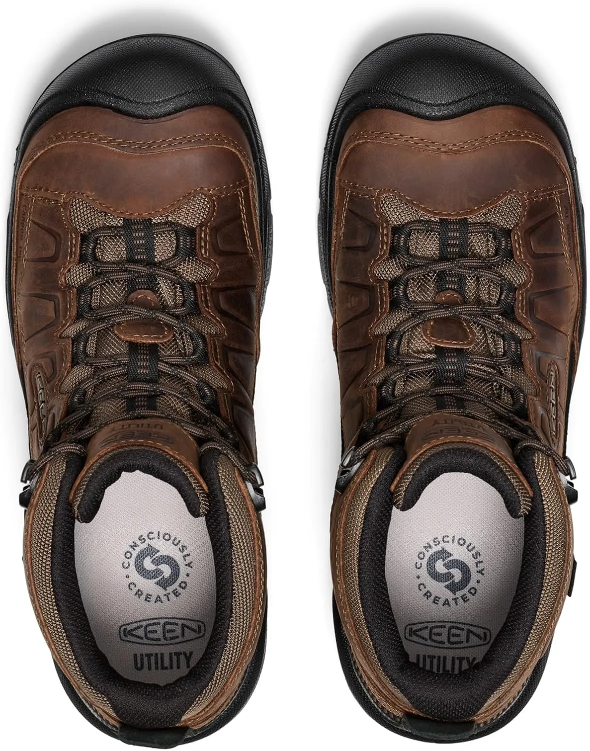 KEEN Utility Men's Targhee 4 Mid Height Composite Toe American Built Waterproof Durable Construction Work Boots