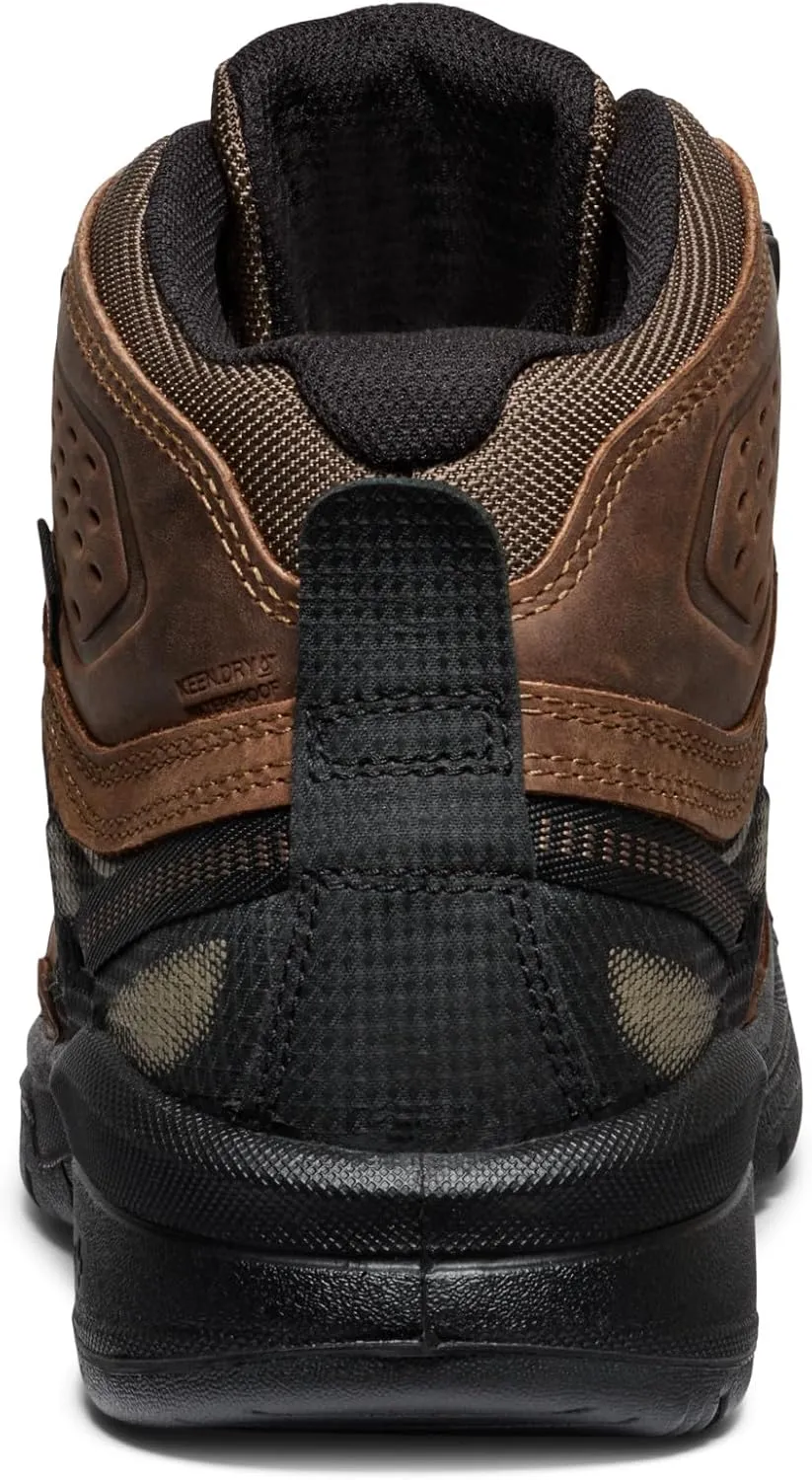 KEEN Utility Men's Targhee 4 Mid Height Composite Toe American Built Waterproof Durable Construction Work Boots
