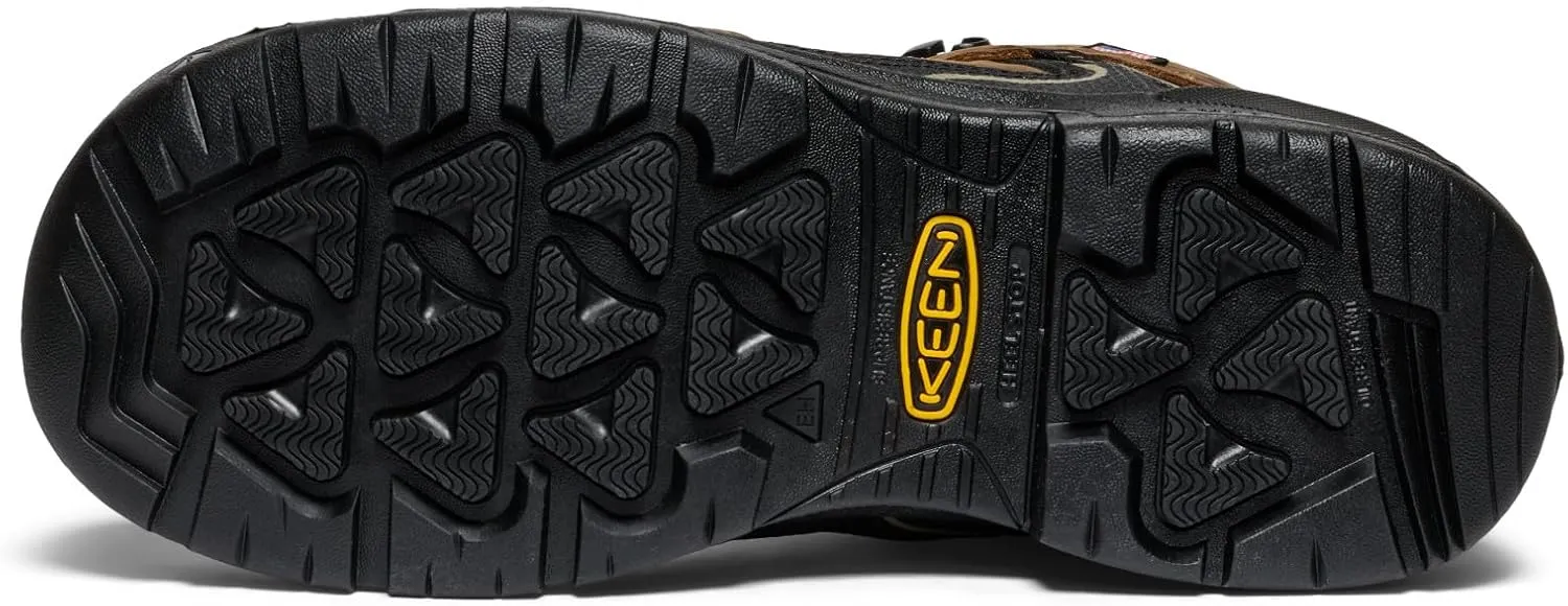 KEEN Utility Men's Targhee 4 Mid Height Composite Toe American Built Waterproof Durable Construction Work Boots