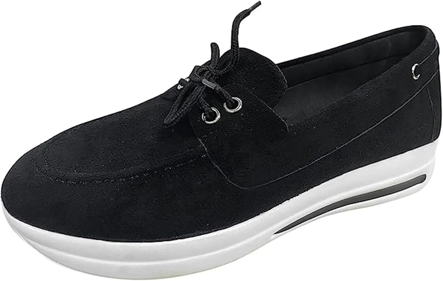 Lausiuoe Sneakers For Women Walking Shoes Comfortable Canvas Sneakers Low Top Fashion Casual Soft Non-Slip Flat Loafers
