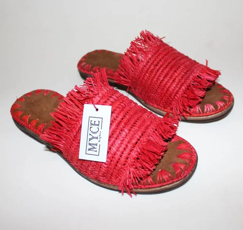 MARI Raphia Sandal