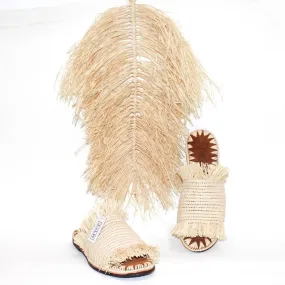 MARI Raphia Sandal