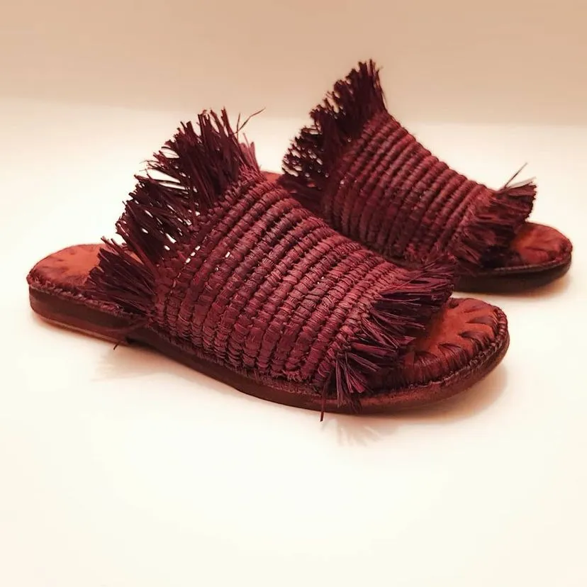 MARI Raphia Sandal