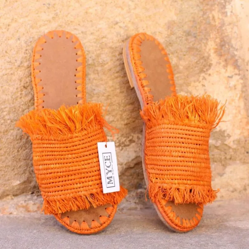 MARI Raphia Sandal
