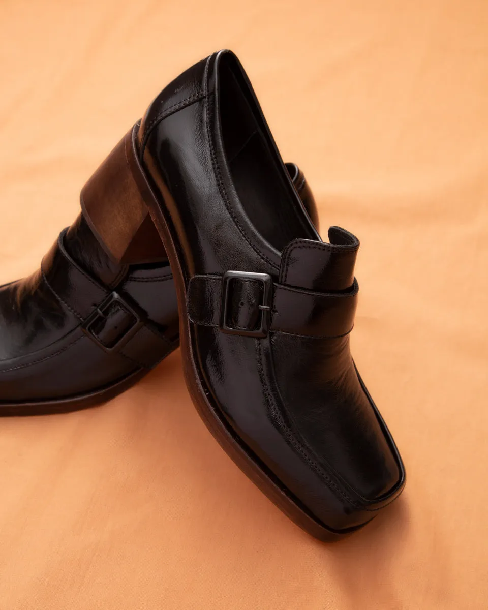 Moccasin High Heel Frida 7456 Black