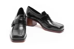 Moccasin High Heel Frida 7456 Black