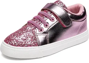 Nihaoya Baby First Walking Shoes Toddler Slip on Shoes Girls Princess Casual Sneakers Glitter Boy Running Tennis Footwear