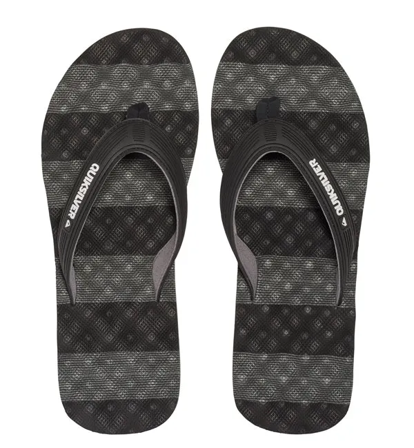 Quiksilver Massage Flip Flops - Black/Grey