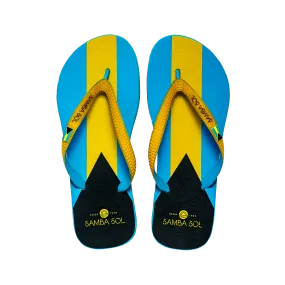 Samba Sol Men’s Countries Collection Flip Flops - Bahamas