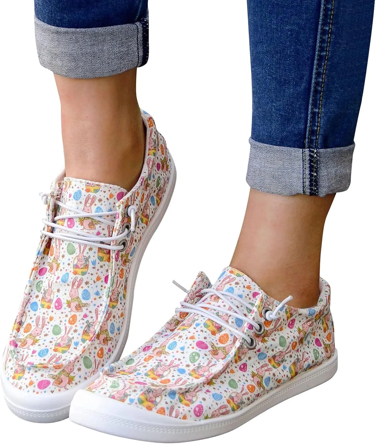 Sneakers for Womens Anti-Slip Comfortable Womens Loafers Roman Pluse Size Comfortable Shoes for Women