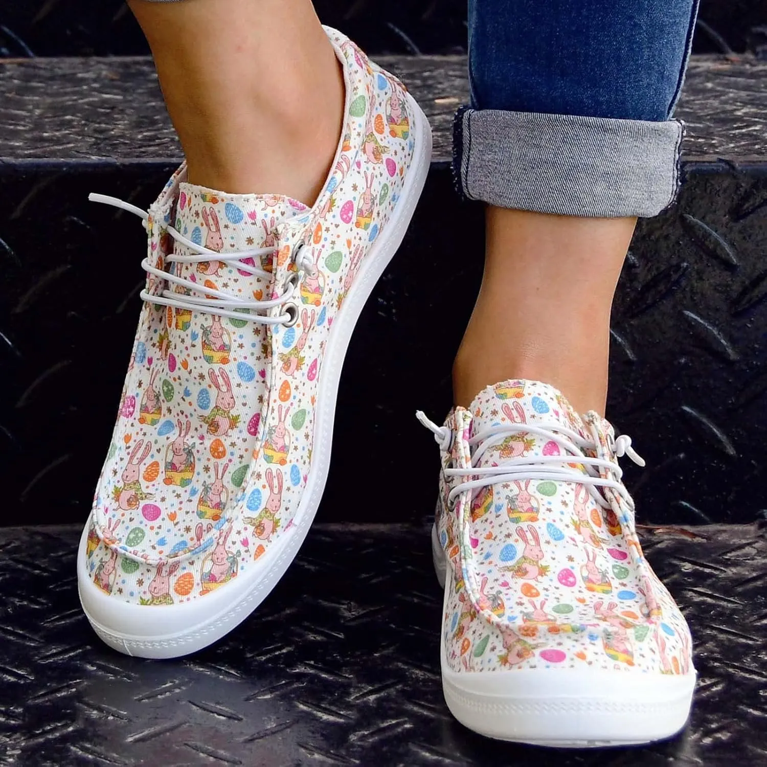 Sneakers for Womens Anti-Slip Comfortable Womens Loafers Roman Pluse Size Comfortable Shoes for Women