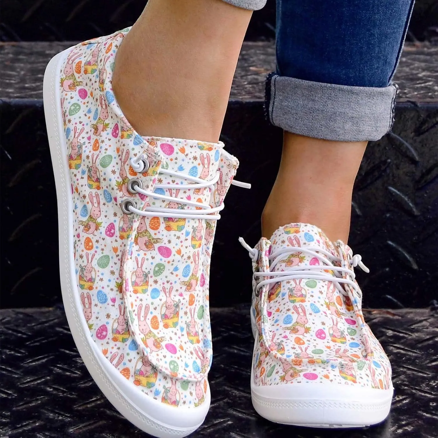 Sneakers for Womens Anti-Slip Comfortable Womens Loafers Roman Pluse Size Comfortable Shoes for Women