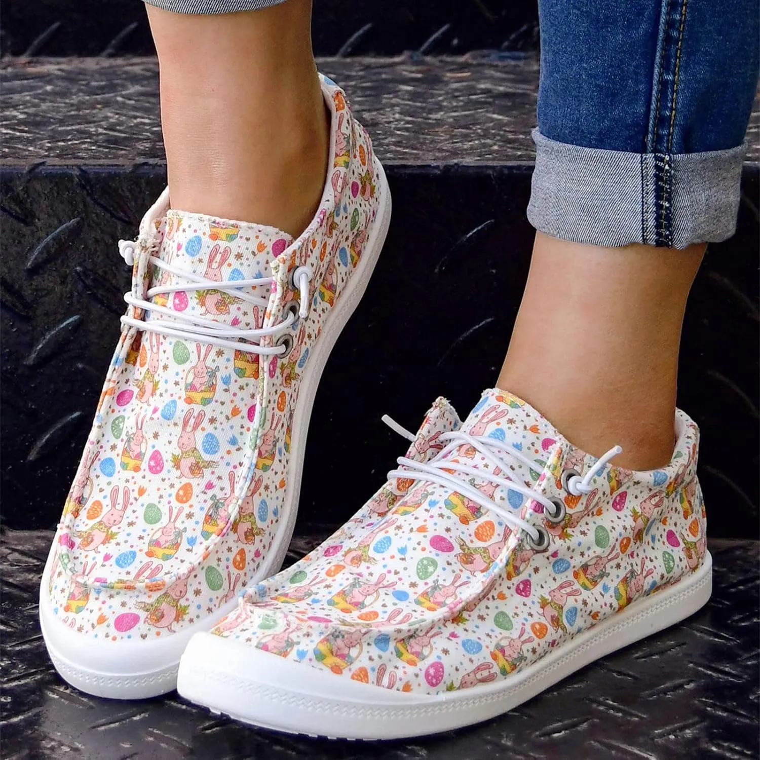 Sneakers for Womens Anti-Slip Comfortable Womens Loafers Roman Pluse Size Comfortable Shoes for Women
