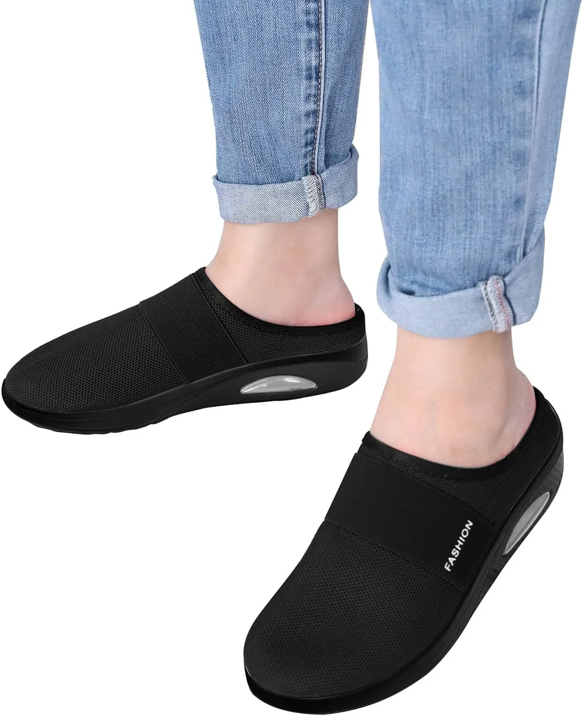 Women's Backless Slip on Mesh Sneakers Shoes Running Shoes for Men Casual Casual Shoes Fashion Sneakers 2025 Platform Tennis Shoe White Loafers