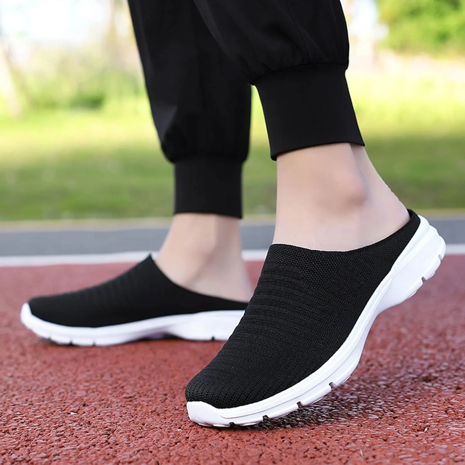 Women's Backless Slip on Mesh Sneakers Shoes Running Shoes for Men High Top Women's Shoes Casual Women Shoes Sneakers Red Tennis Shoe Loafers Dress Shoe