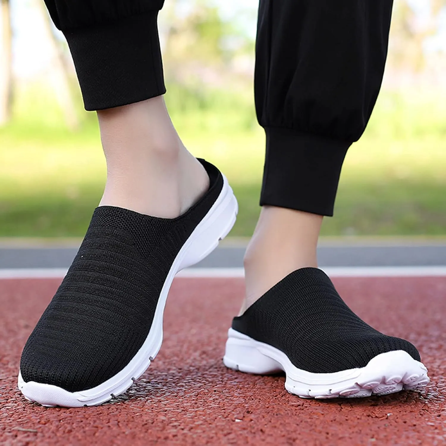 Women's Backless Slip on Mesh Sneakers Shoes Running Shoes for Men High Top Women's Shoes Casual Women Shoes Sneakers Red Tennis Shoe Loafers Dress Shoe