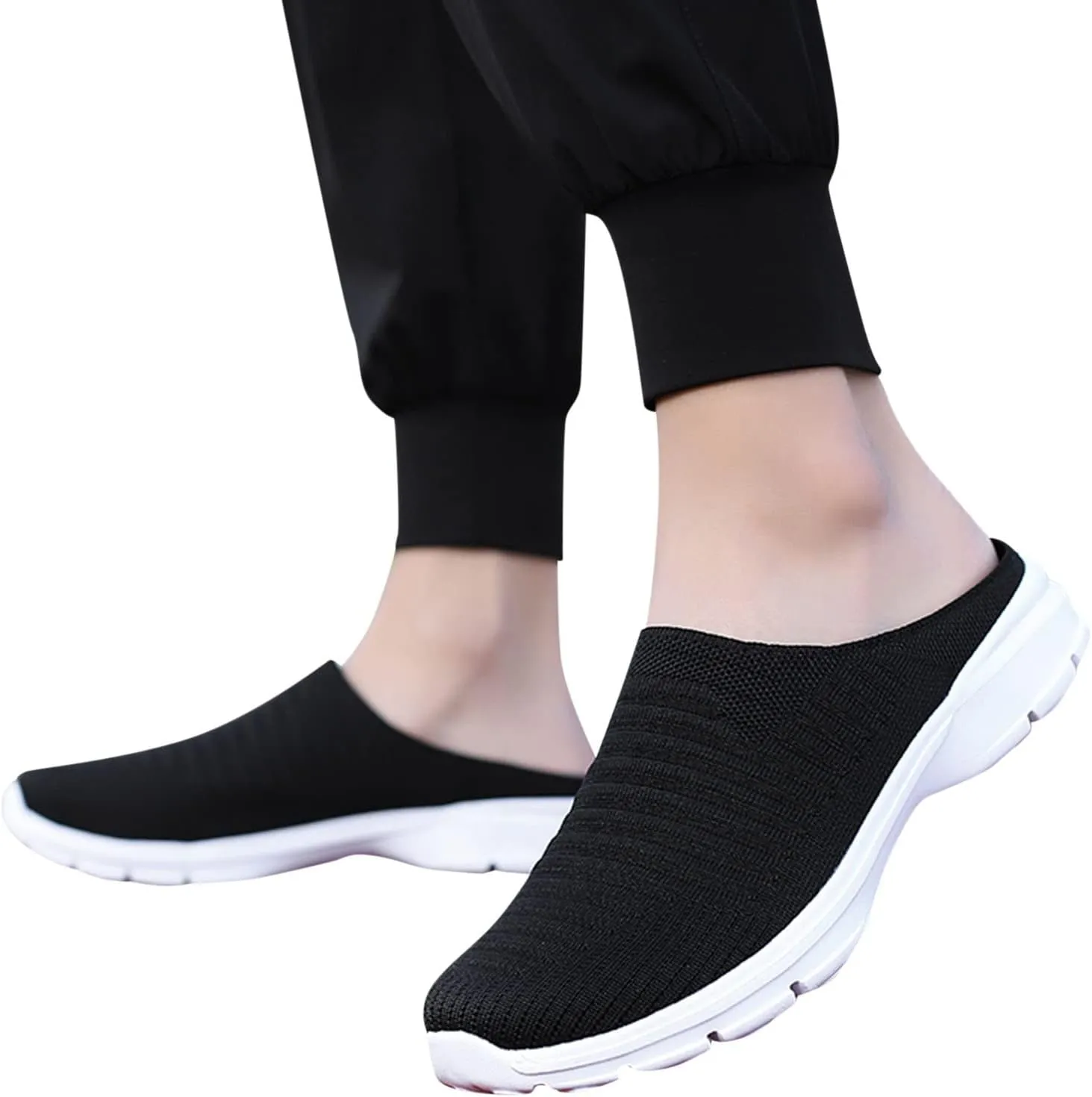 Women's Backless Slip on Mesh Sneakers Shoes Running Shoes for Men High Top Women's Shoes Casual Women Shoes Sneakers Red Tennis Shoe Loafers Dress Shoe